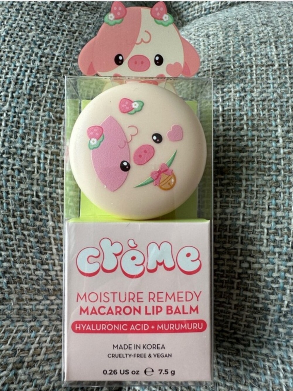 Crème Shop Moisture Remedy Macaron Lip Balm NIB